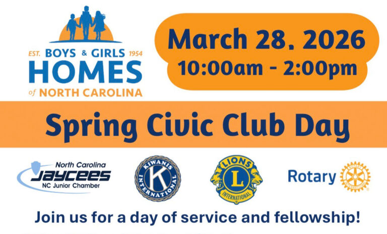 Boys & Girls Homes – Spring Civic Club Day
