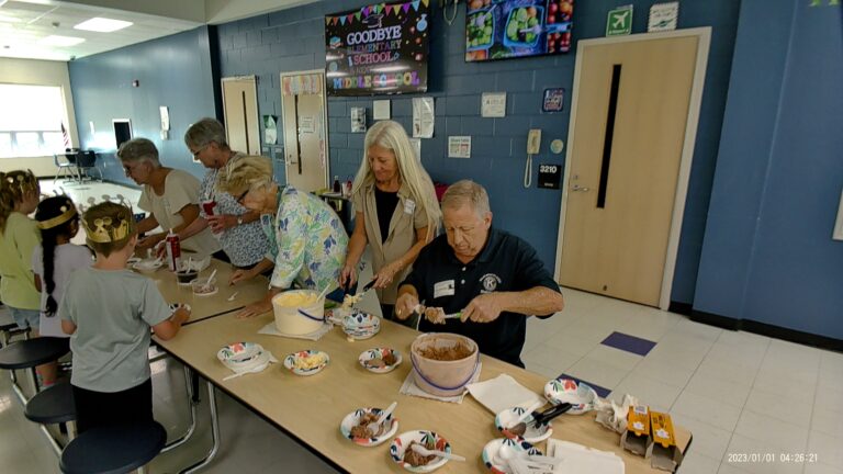 Royal Reader program Ice Cream Social at the Jessie Mae Monroe Elementary School